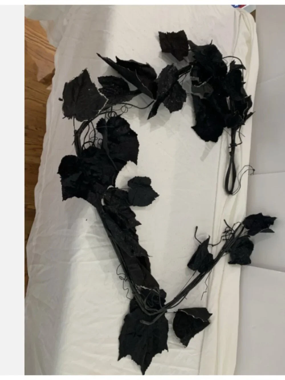 Pier 1 Imports Black Maple Leaf Garland 71”
